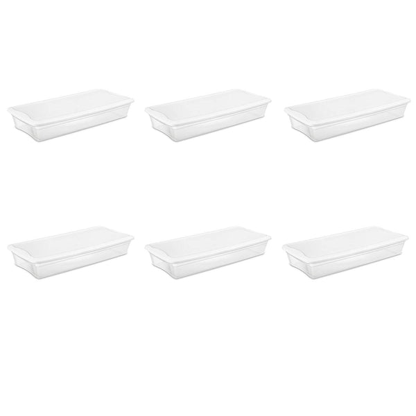 Underbed Storage Box, Clear, 41-Qt.