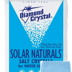 DIAMOND CRYSTAL SOLAR NATURALS WATER SOFTENER SALT 50 Lbs. 100012455 WITH WHOLESALEHOME CLOTH