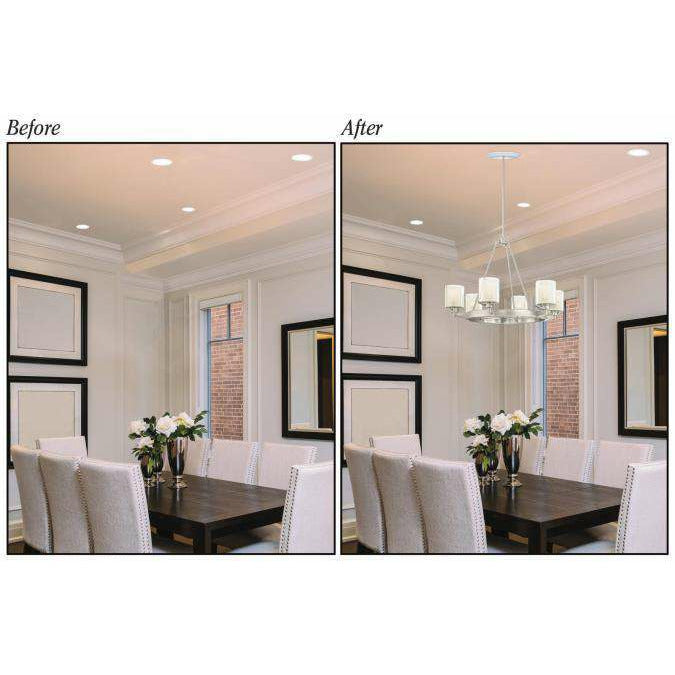 recessed lighting in dining room