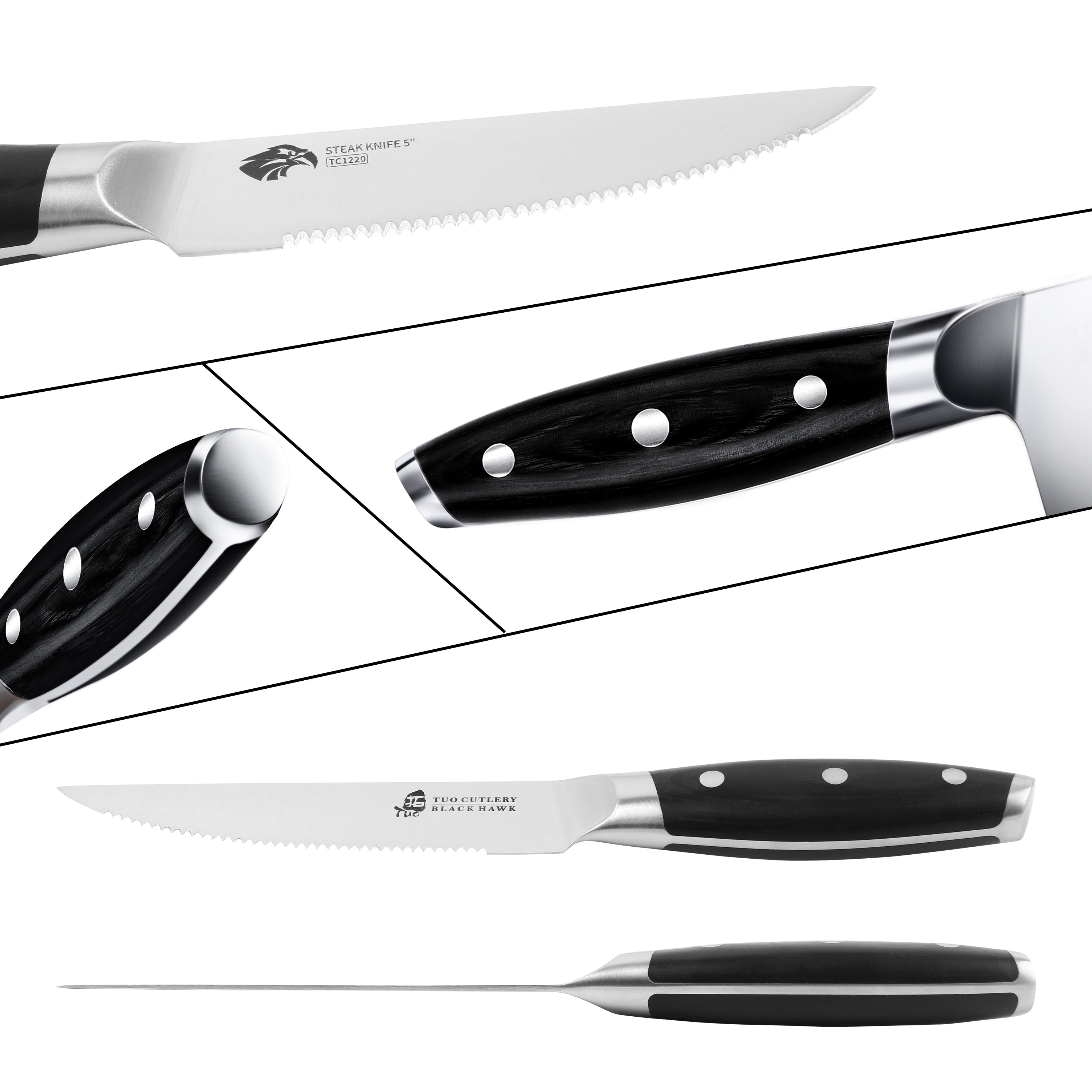 Tuo Cutlery - TC1314 - Falcon S - 17-Pcs Kitchen Knife Set
