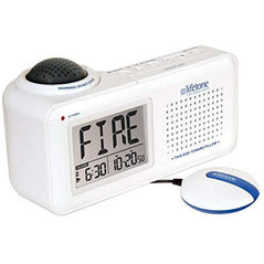 Lifetone Technology -  HLAC151 Bedside Fire Alarm and Clock