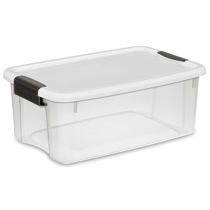 Sterilite 19849806 18 Quart/17 Liter Ultra Latch Box, Clear with a ...