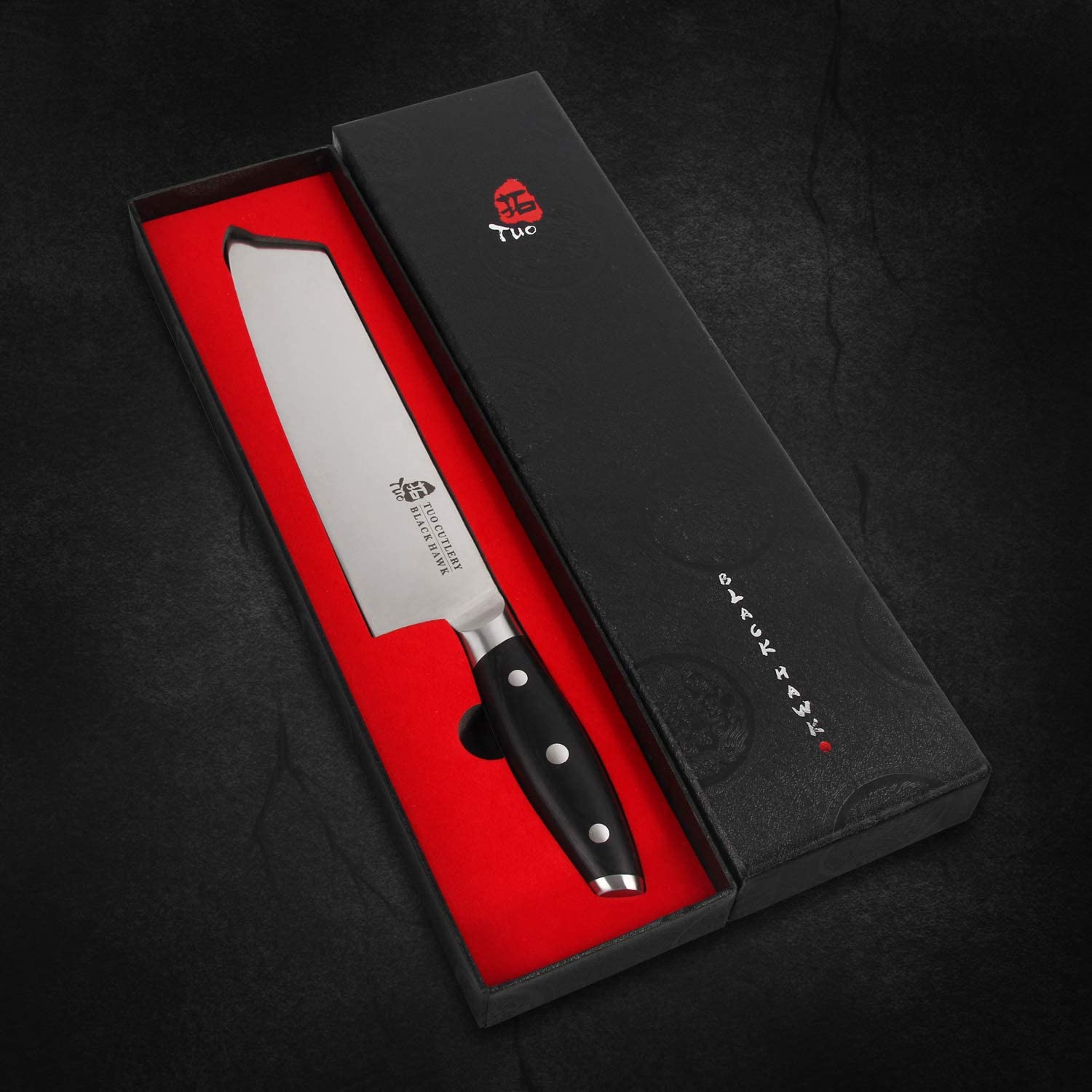 TUO Chef Knife 8 inch Kitchen Knives German High Carbon Stainless Steel  Professional Sharp Chopping Knife, Chefs Knife with Pakkawood Handle and  Gift