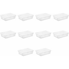 Sterilite 28 Quart Clear/White Storage Box, 28 qt - Harris Teeter