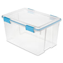 Sterilite 19344304 54 Quart/51 Liter Gasket Box, Clear with Blue ...