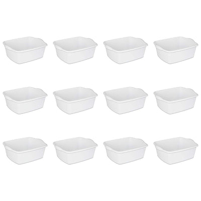 Sterilite 06578012 12-Quart Dish Pan, White, 12-Pack– Wholesale Home