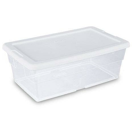 Sterilite Corporation 60-Pack Small 1.5-Gallons (6-Quart) Clear Tote with  Latching Lid in the Plastic Storage Containers department at