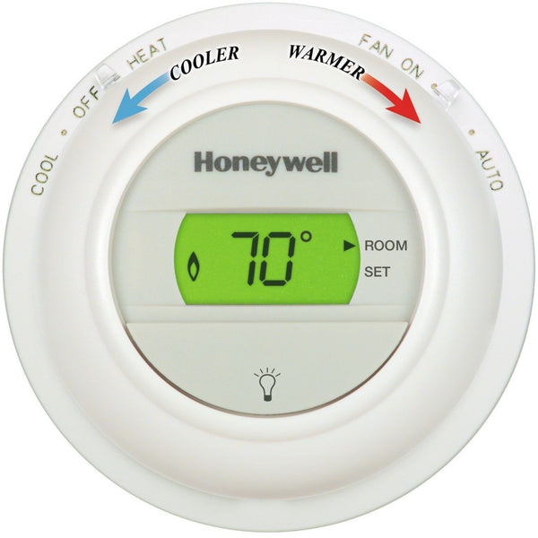 Honeywell - T8775C1005 Digital Round Non-Programmable Thermostat ...