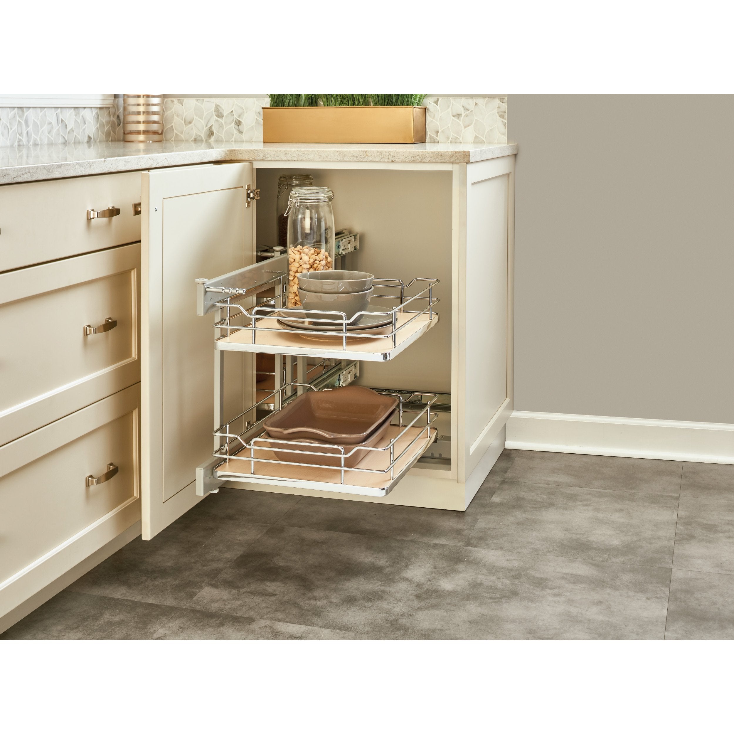 Rev-A-Shelf - 599-18-RMP - Two-Tier Blind Corner Organizer (Right)